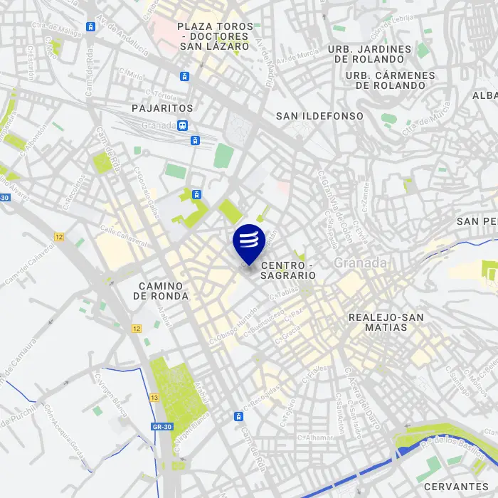 Mapa parking Hermanos Maristas Granada