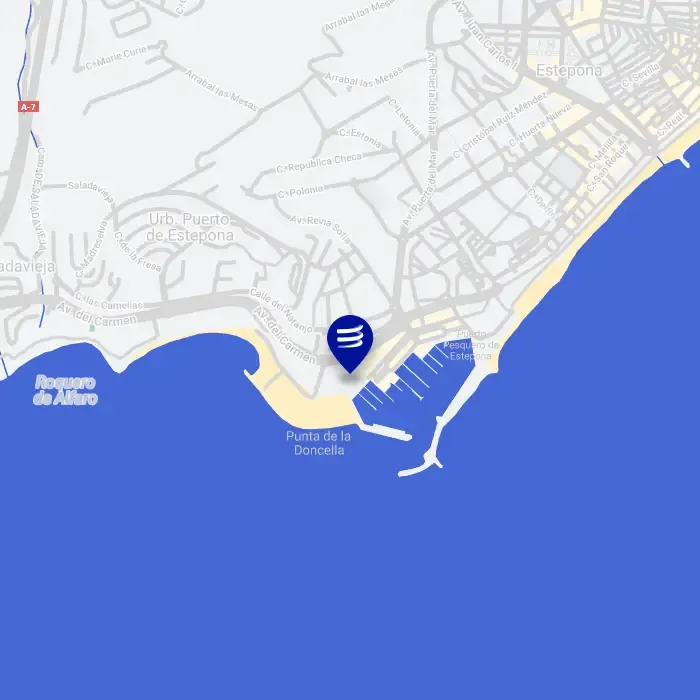 Mapa parking Puerto Deportivo Estepona