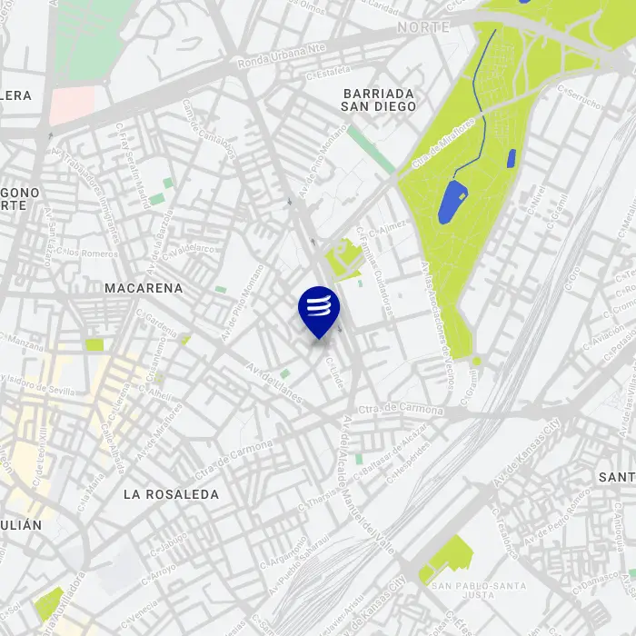 Mapa parking Cisneo Alto Sevilla