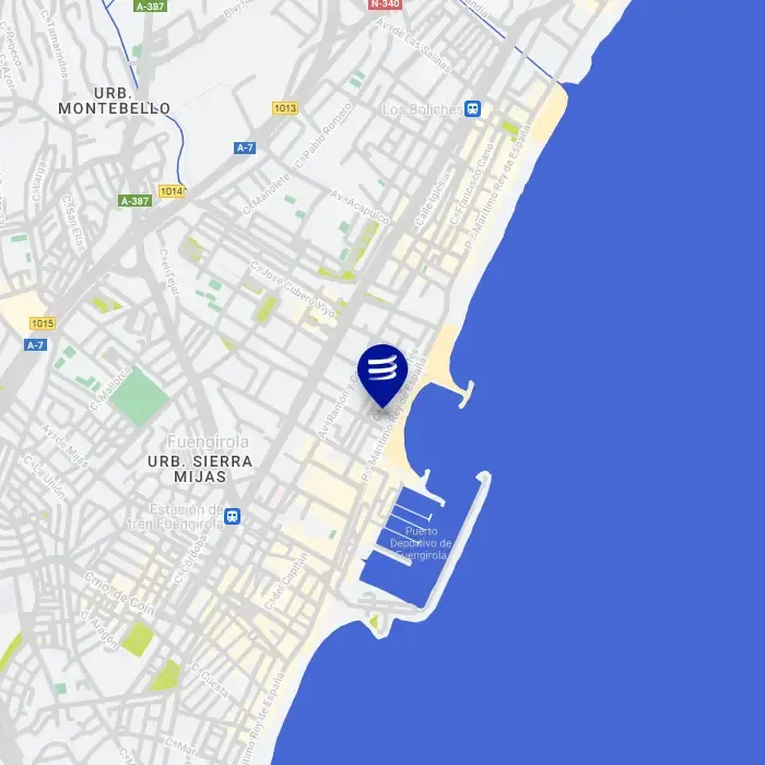 Mapa parking Paseo Marítimo Fuengirola